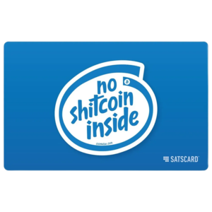 SATSCARD No Shitcoin Inside